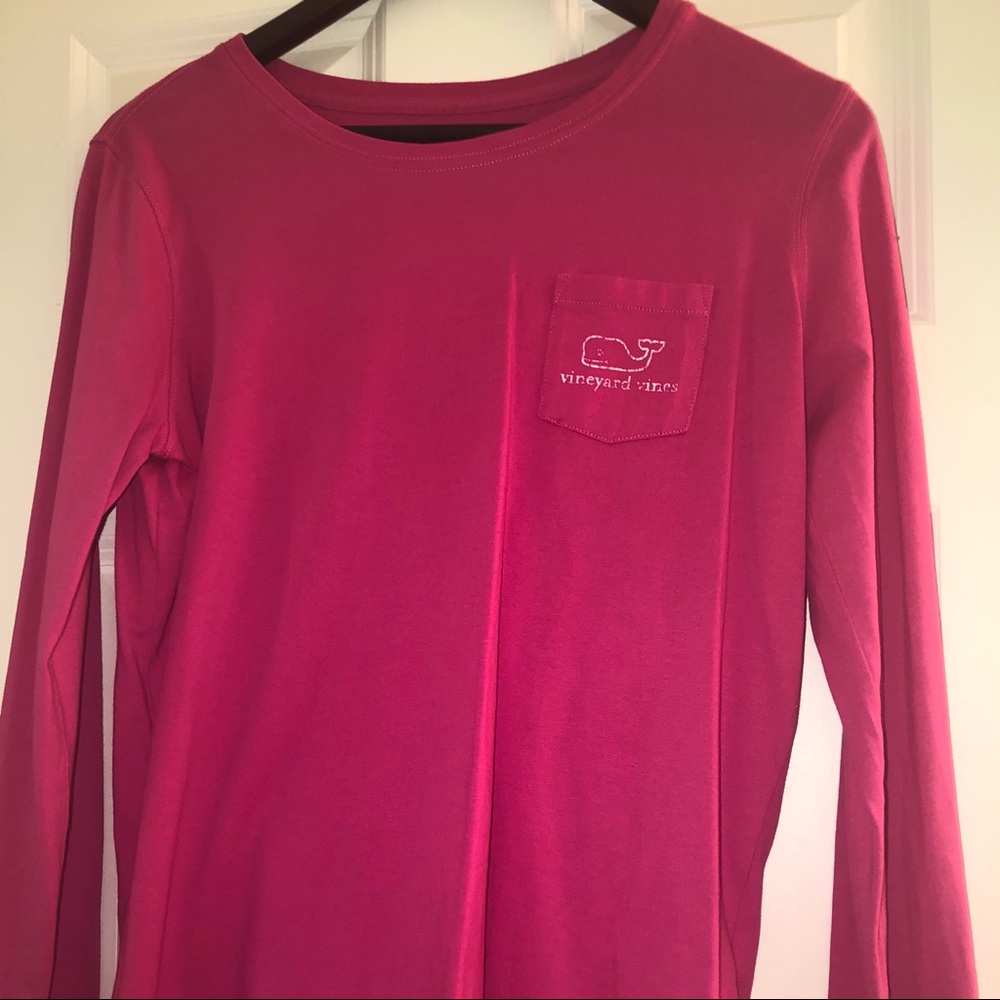 Vineyard Vine Long Sleeve Distressed Tee Size S